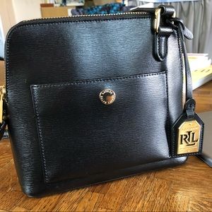 NWT RARE Newbury Bailey black leather purse
